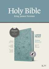 KJV Large Print Thinline Reference Bible, Filament Enabled (Leatherlike, Floral Leaf Teal, Indexed, Red Letter)