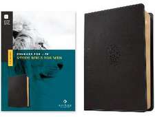 NLT Courage for Life Study Bible for Men (Leatherlike, Onyx Lion, Filament Enabled)