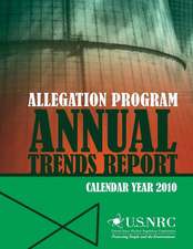 Allegation Program Annual Trends Report- Calendar Year 2010