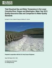 Total Dissolved Gas and Water Temperature in the Lower Columbia River, Oregon and Washington, Water Year 2012, Quality-Assurance Data and Comparison t