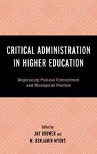 Critical Administration in Higher Education