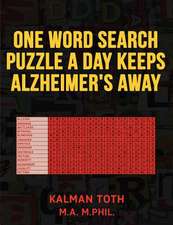 One Word Search Puzzle a Day Keeps Alzheimer's Away