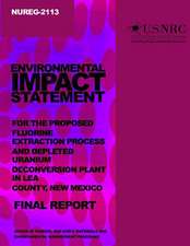 Environmental Impact Statement for the Proceed Fluorine Extraction Process and Depleted Uranium Deconversion Plant in Lea County, New Mexico