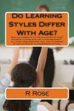 Do Learning Styles Differ with Age?