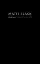 Matte Black Action Notebook, 5x8, 100 Pages