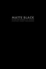 Matte Black Dot Grey Grid Notebook, 6x9, 100 Pages