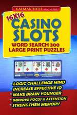 16x16 Casino Slots Word Search 300 Large Print Puzzles