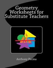 Geometry Worksheets for Substitute Teachers