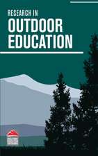 Research in Outdoor Education – Volume 15