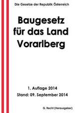 Baugesetz Fur Das Land Vorarlberg