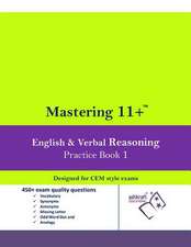 Mastering 11+ English & Verbal Reasoning Practice Book 1