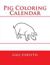 Pig Coloring Calendar