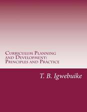 Curriculum Planning and Development