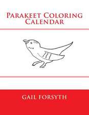 Parakeet Coloring Calendar