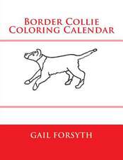 Border Collie Coloring Calendar