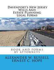 Davenport's New Jersey Wills and Estate Planning Legal Forms