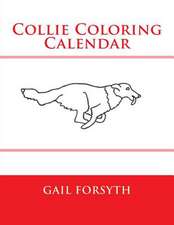 Collie Coloring Calendar