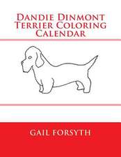 Dandie Dinmont Terrier Coloring Calendar