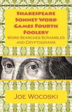 Shakespeare Sonnet Word Games Fourth Foolery