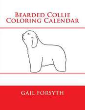 Bearded Collie Coloring Calendar