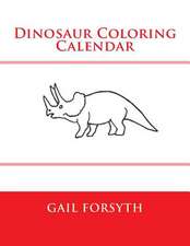 Dinosaur Coloring Calendar