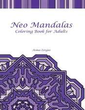 Neo Mandalas Adult Coloring Book