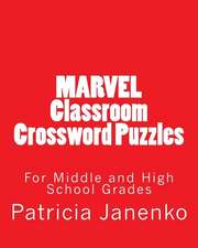 Marvel Classroom Crossword Puzzles