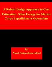 A Robust Design Approach to Cost Estimation