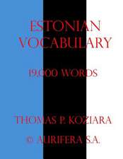 Estonian Vocabulary