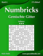 Numbricks Gemischte Gitter - Schwer - Band 4 - 276 Ratsel