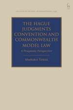 The Hague Judgments Convention and Commonwealth Model Law