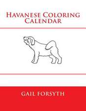 Havanese Coloring Calendar