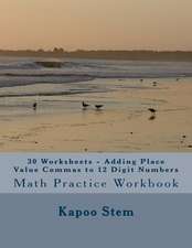 30 Worksheets - Adding Place Value Commas to 12 Digit Numbers