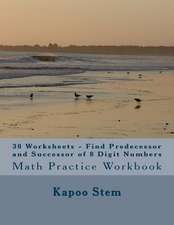 30 Worksheets - Find Predecessor and Successor of 8 Digit Numbers