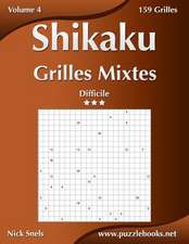 Shikaku Grilles Mixtes - Difficile - Volume 4 - 159 Grilles