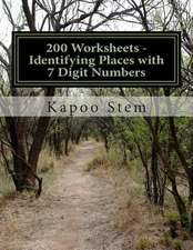 200 Worksheets - Identifying Places with 7 Digit Numbers