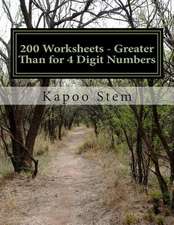 200 Worksheets - Greater Than for 4 Digit Numbers