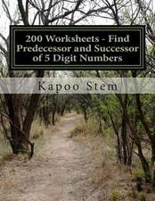 200 Worksheets - Find Predecessor and Successor of 5 Digit Numbers