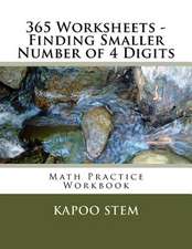 365 Worksheets - Finding Smaller Number of 4 Digits