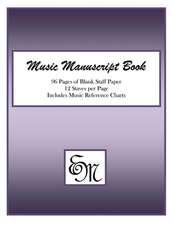 Music Manuscript Book (Purple)