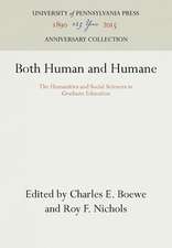 Both Human and Humane – The Humanities and Social Sciences in Graduate Education