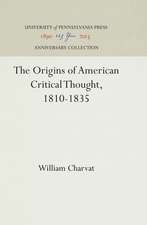 The Origins of American Critical Thought, 1810–1835