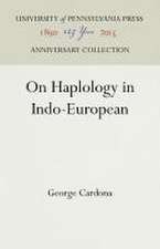 On Haplology in Indo–European