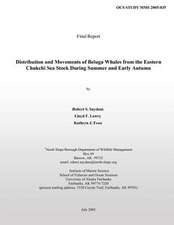 Distribution and Movements of Beluga Whales from the Eastern Chukchi Sea Stock During Summer and Early Autumn