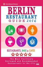 Berlin Restaurant Guide 2016