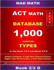 ACT Math Database 2-2 D