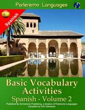 Parleremo Languages Basic Vocabulary Activities Spanish - Volume 2