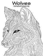 Wolves Coloring Book for Grown-Ups 1