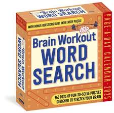 Brain Workout Word Search Page-A-Day(r) Calendar 2025