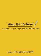 What Did I Do Today?: A Record of Stuff You've Already Accomplished